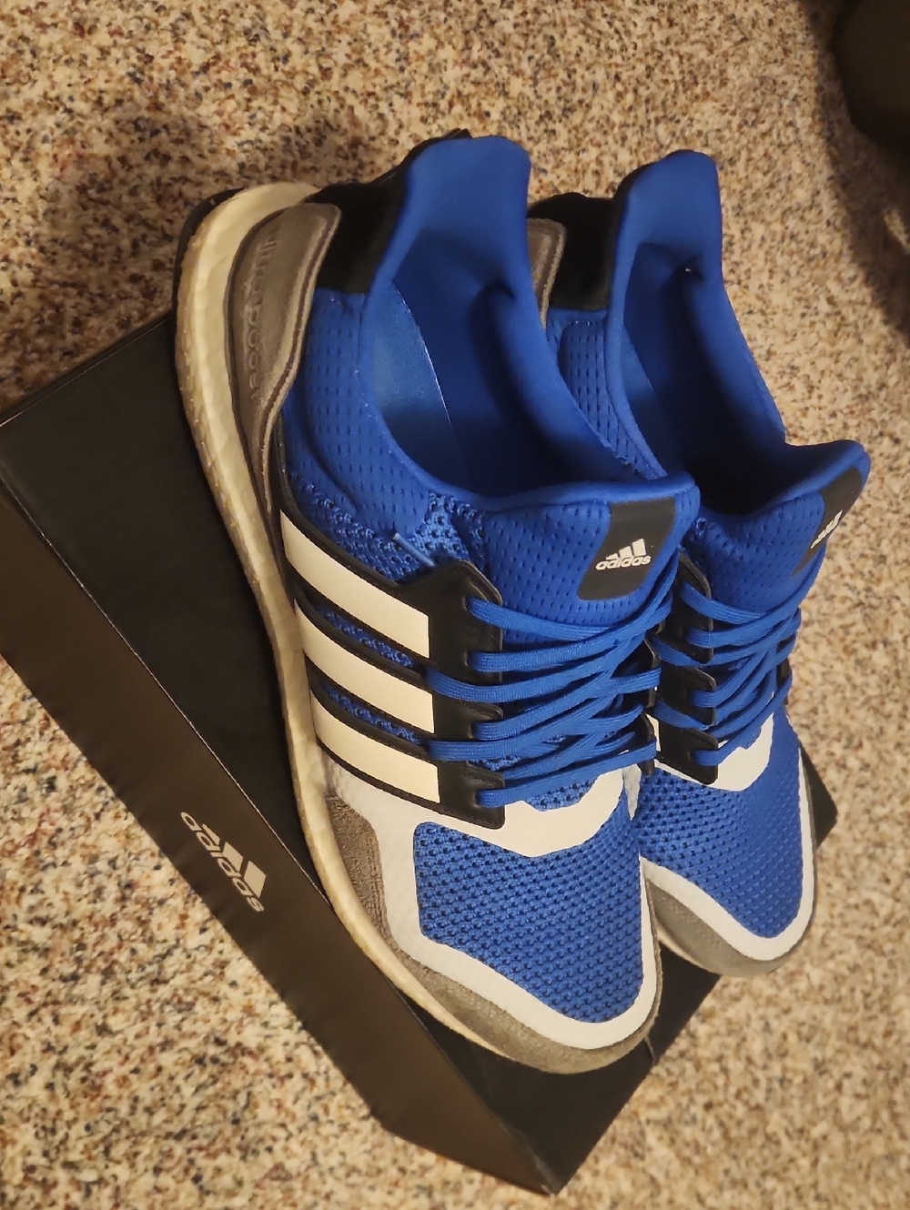 adidas Ultraboost S&L Men’s Blue and White Athletic Sneakers